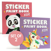 ZICOTO Fun Paint with Sticker Books showcase cover art with sparkling stickers for creative play.