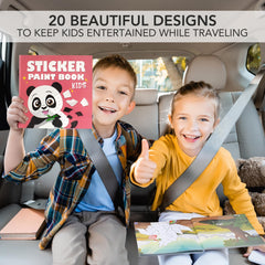 ZICOTO Set of 2 sticker books offers endless painting fun.