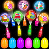 ZICZLI Easter eggs 24-pack for egg hunts and party favors.