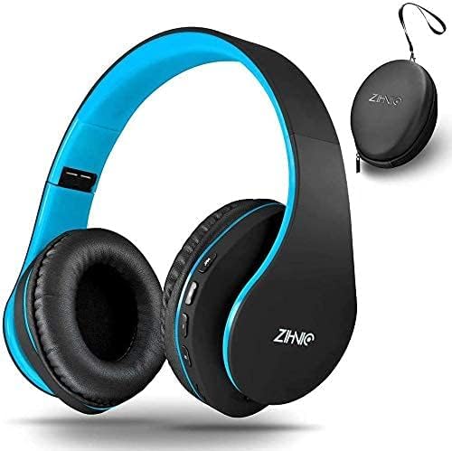 ZIHNIC headphones folded compact for travel and portability.