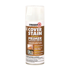 Zinsser Cover-Stain spray can 3608 white primer delivering high hiding and stain blocking