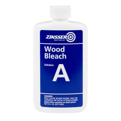 Zinsser Wood Bleach Kit Step One applies to new wood for lighter color.