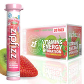 Zipfizz daily energy powder strawberry kiwi packet for a refreshing boost