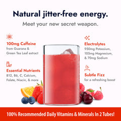 Zipfizz Fruit Punch in a glass with ice for refreshing hydration.