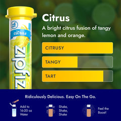 Zipfizz travel pack on the go supporting quick hydration