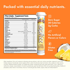 Zipfizz tropical pina colada powder mix — refreshing flavor while staying hydrated during workouts