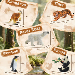 Zippytots grizzly bear figure with textured details for display and play.