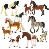 Zippytots 10-piece horse figurines set for imaginative play and learning.