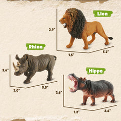 Zippytots safari zebra figurine supports color recognition during creative safari adventures.