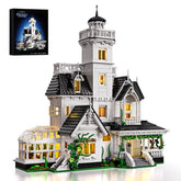 ZIQILIGHTING Magic House with LED lighting, front view for home office display