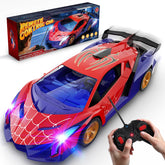 ZIROKAY Spider RC Car headlights glow vividly for indoor hallway play