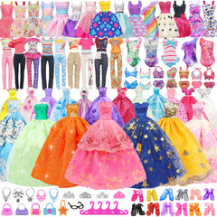 ZITA ELEMENT 101-pcs doll clothes gift box ready for imaginative play.