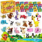 Zitetbolo animal building blocks 24-pack for imaginative play and learning