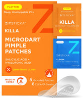 ZitSticka KILLA patch on skin close-up for discreet early zit treatment.