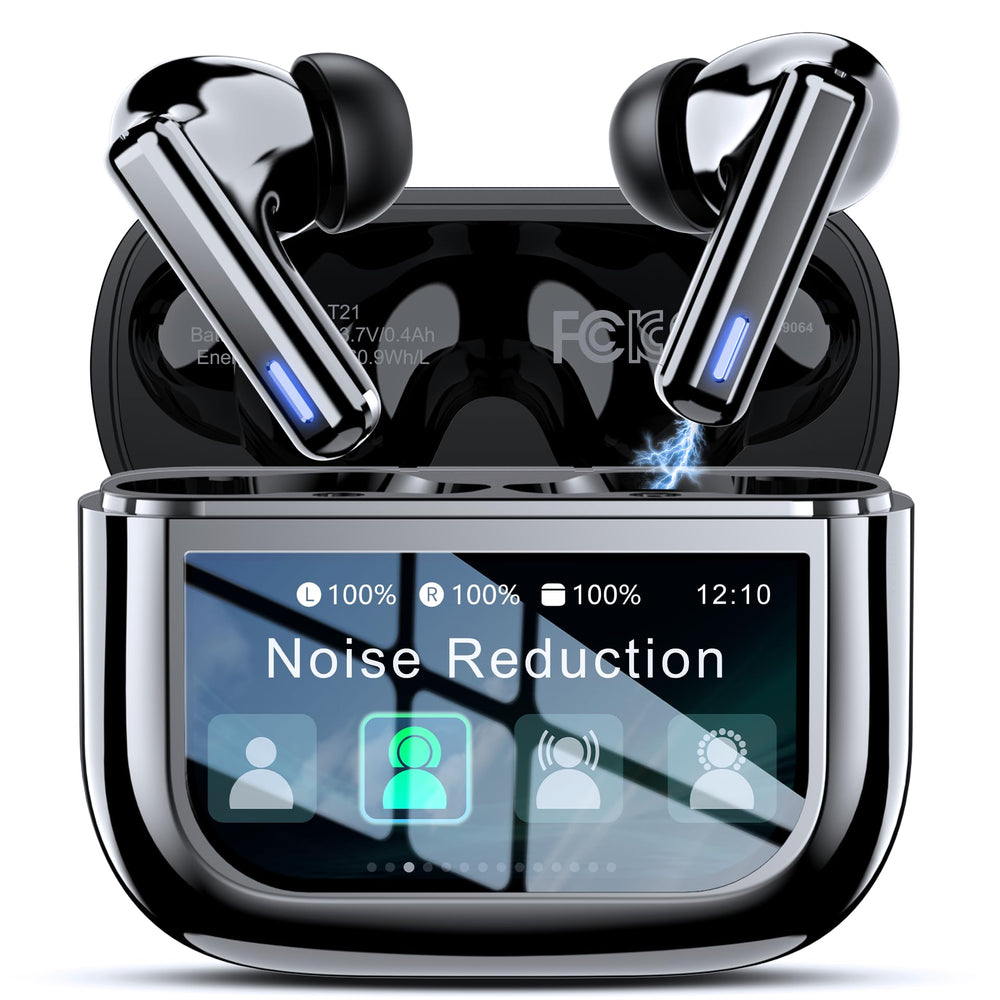 ZIUTY wireless earbuds case front view for portable charging on the go.