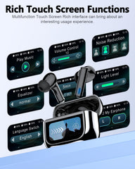 ZIUTY earbuds case open with buds ready for quick access and pairing.