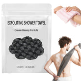 ZIVWAGX exfoliating shower towel 2-in-1 for full-body cleansing and exfoliation