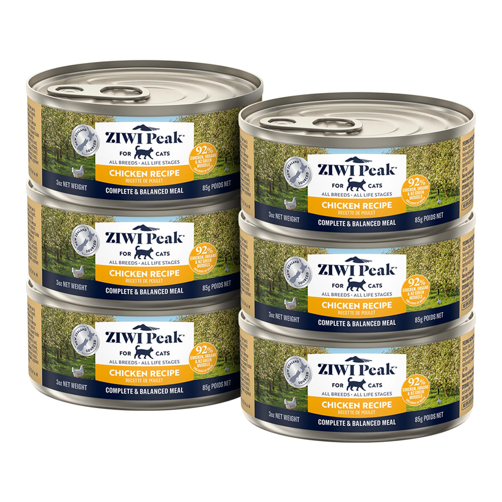 ZIWI Chicken Recipe front can showing premium high-protein cat food