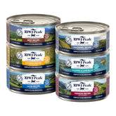 ZIWI Peak wet cat food beef can showing premium protein for active cats.