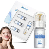 ZJRUI Micro Needling Kit face roller in action, promoting at-home hydration and smoother texture