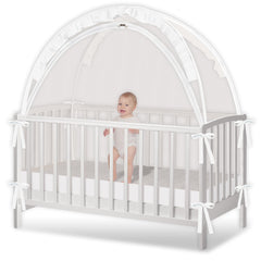 Zkaitoy crib tent pop-up auto-opening for quick setup and secure space.