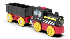 Z MAYABBO battery locomotive engine front view sparks imaginative play on wooden tracks