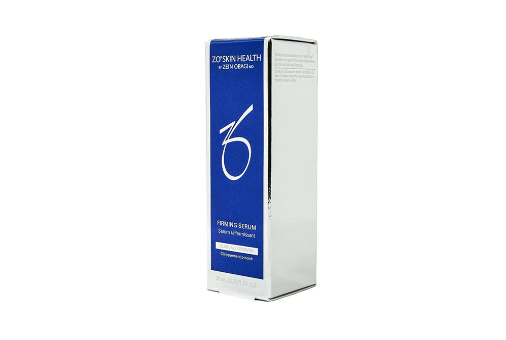 ZO Skin Health Firming Serum bottle pour showing deep hydration and skin support.