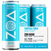 ZOA Tropical Punch 12oz pack front for healthy energy on the go