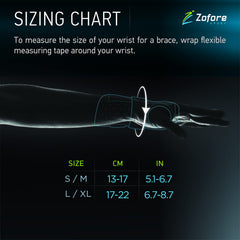 ZOFORE SPORT wrist brace metal splint rod provides stable alignment
