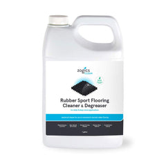 Zogics rubber floor cleaner concentrate bottle ready for dilution and daily cleaning