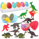 ZOHANINDL dinosaur eggs pack with 12 colorful shells for Easter basket filler.