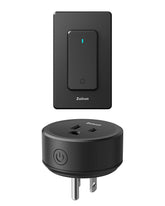 Zoiinet remote-control outlet with buckle design for easy wall placement and accessibility.