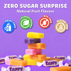 Watermelon Zaffi Taffy Sour piece with sour bite without sugar