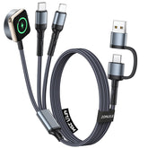 ZONLELE 3-in-2 travel charging cable on the go.