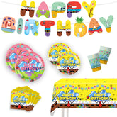 Zorpex cartoon sponge banner adds vibrant sea-themed charm to the party