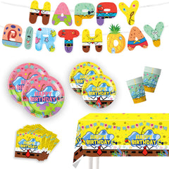 Zorpex cartoon sponge banner adds vibrant sea-themed charm to the party