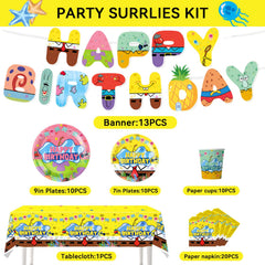 Zorpex cartoon sponge tablecloth brightens the table while protecting surfaces