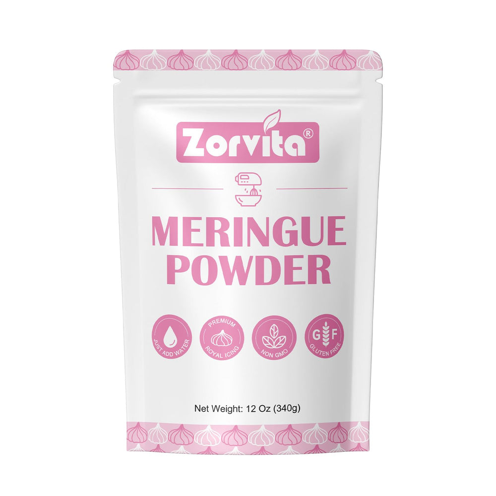 ZORVITA meringue powder for royal icing creates glossy piping results.