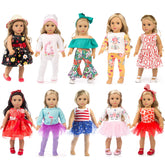 ZQDOLL 18-inch doll clothes set ready for imaginative play and stylish outfits.