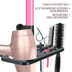 Tool tray on ZQIAN BEAUTY wig stand for organizing scissors and combs