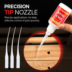Zrpot oily glue works on glass and ceramics for a clean fix.