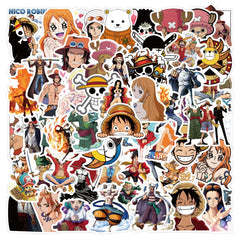 ZUIYIJIANGNAN One Piece Luffy sticker adds playful energy to a laptop.