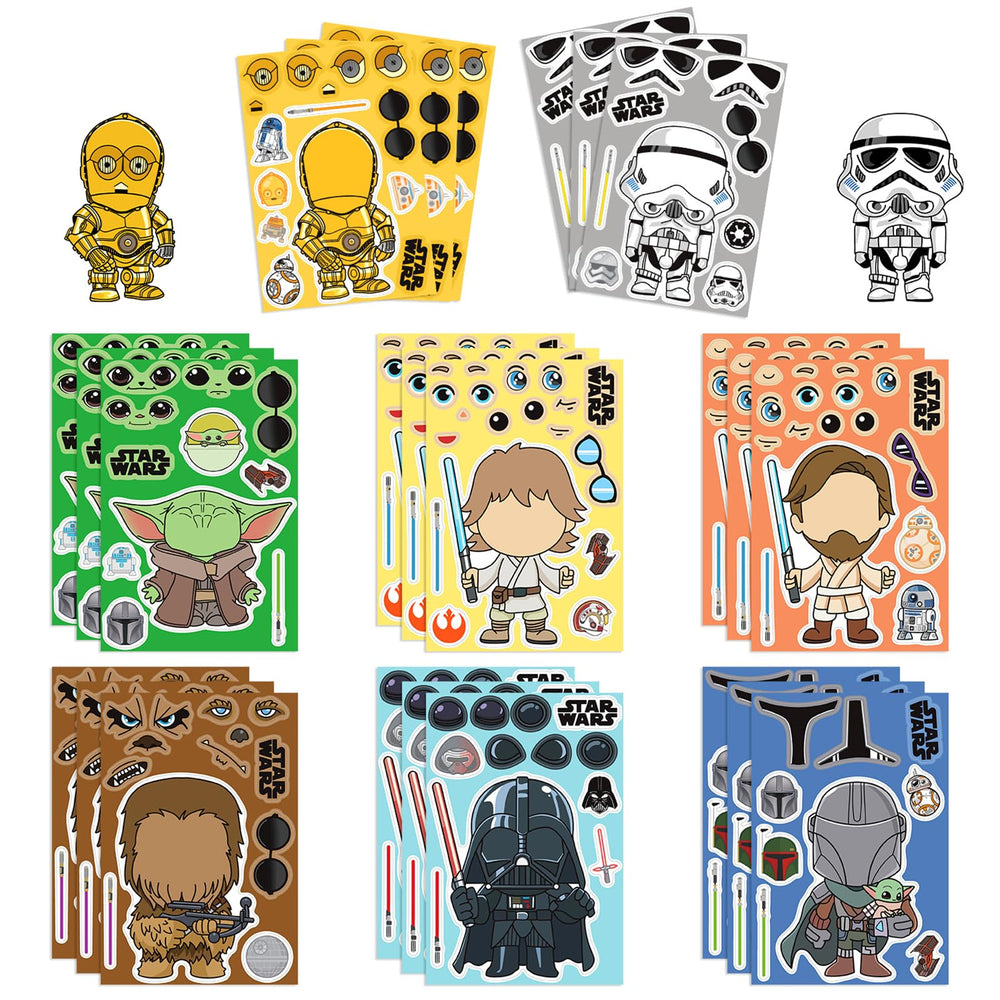 ZUIYIJIANGNAN Star Wars character stickers for kids to personalize laptops and notebooks.