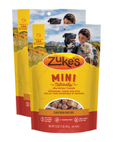 Zuke's Mini Naturals chicken-soft treats for dogs, ideal training rewards.