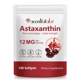 ZUZOKKAHA Astaxanthin softgel bottle for daily antioxidant support.