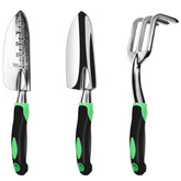 ZUZUAN hand trowel with a polished aluminum blade for precise planting.