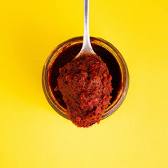 Zwita Spicy Harissa whole sun-dried chilis emphasize authentic paste texture for grilling