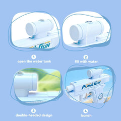 Zxhtwo prank two-way water gun ABS durable design for lighthearted battles