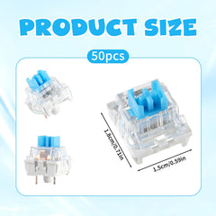 Zyghjort 3-pin switches enabling smooth actuation for typing and gaming.