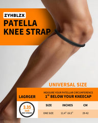 ZYHBLZX ergonomic knee support follows the knee’s natural curve.